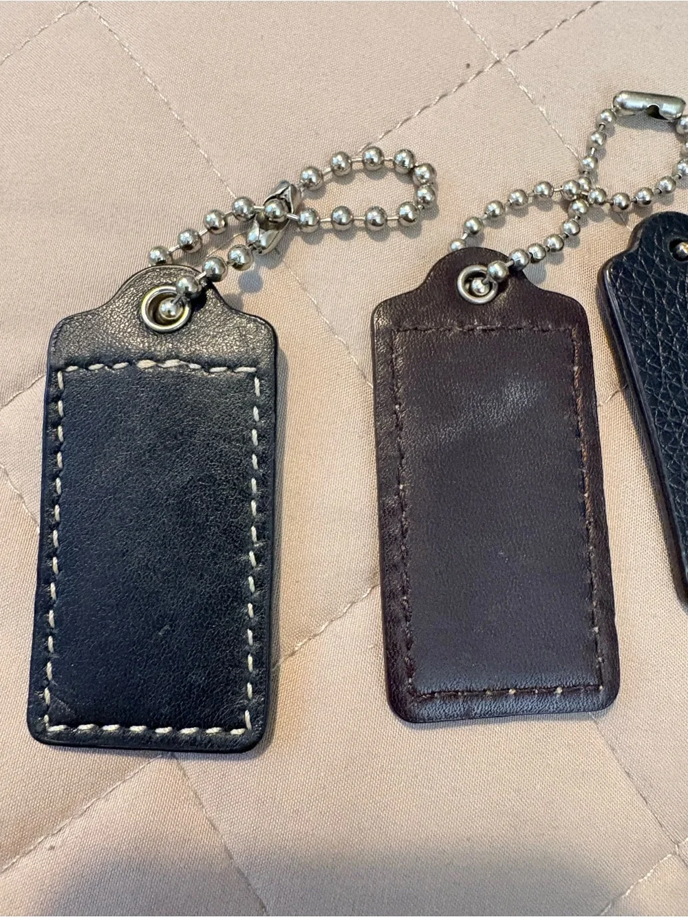 Lot of 6 Authentic Coach Leather Replacement Hangtags